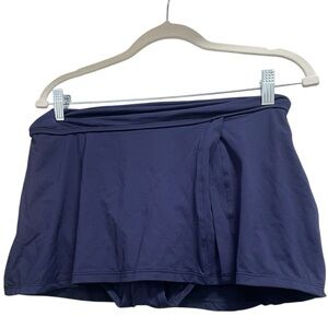 Anne Cole navy blue Swim Skirt Live in Color NWT Size L